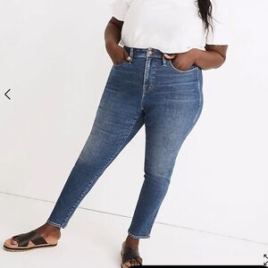 Madewell Petite High Rise Skinny Jeans in Wendover Wash Size 34